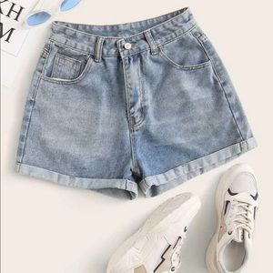 Rolled High-Rise Shorts